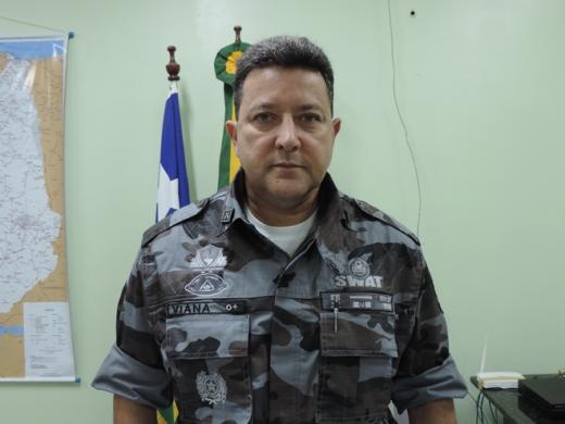 Major Viana, comandante do 4º BPM Foto: Marta Soares