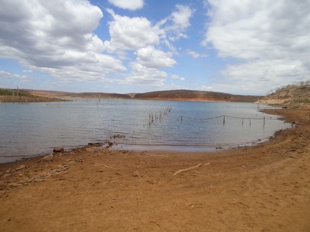 Barragens por todo Piauí estão com nível abaixo do normal (Foto: Gil Oliveira/ G1)